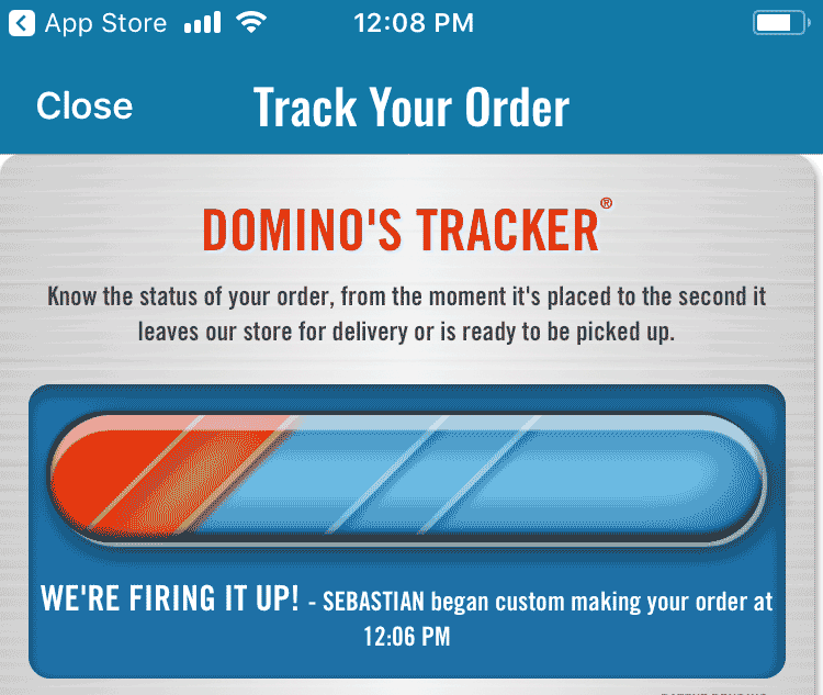 Pizza Domino`s Tracker ردیابی پیتزا دومینوز